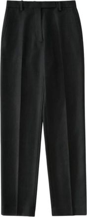 STUDIO NICHOLSON Couper Tailored Pant - Dames - Straight fit broeken - Grijs - XL - Wol - Broeken