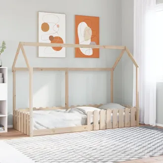 vidaXL Vidaxl - Giroletto Casetta Per Bambini 80x200 Cm Legno Massello Di Pino