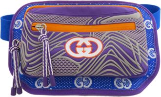 Gucci Blue Orange Purple Nylon Fanny Pack (Pre-Owned)