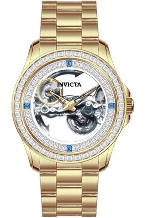 Invicta Objet D Art 69114 Heren Horloge - Automatisch Uurwerk - Roestvrij Staal met witte Wijzerplaat - 43mm