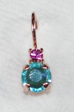 Mariana Womens Coral Cove Earrings In Teal/ Pink