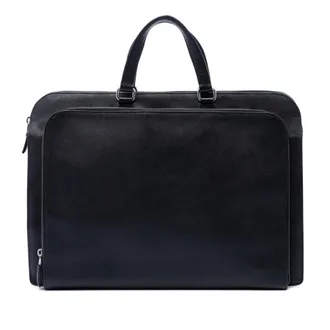 Prada Pre-owned Prada Saffiano Cuir Travel Front Zip Pocket Briefcase Unisex VP56HYDLJG6UU6OM