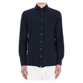 Barba Blauw op maat gemaakt overhemd Culto lijn - Heren - Casual Overhemden - Blauw - 2XL - Overhemden