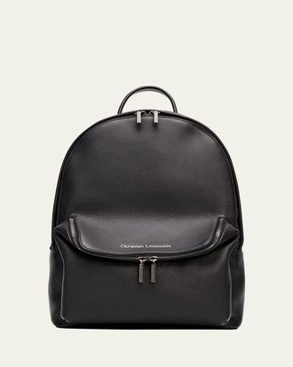 Christian Louboutin Mens Nostalgic Calf Empire Leather Backpack