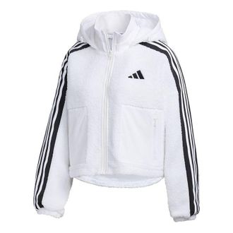 adidas (WMNS) adidas Urban BOA Short Knitted Jacket White Black GM1424