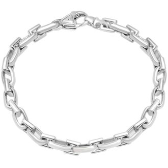 Pompeii3 Mens Round & Square Link 14k Gold (37gram) or Platinum (59gram) 6.5mm Bracelet 8.25