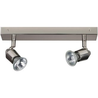 Netlighting Bomba 2 Light Twin Spotlight Aluminum in Grey
