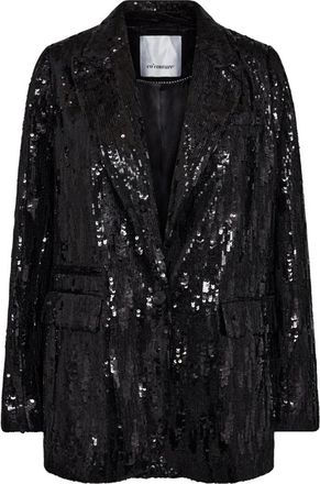 Co'Couture Sequin Single Blazer - Dames - Blazers - Zwart - S - Pailletten - Jassen