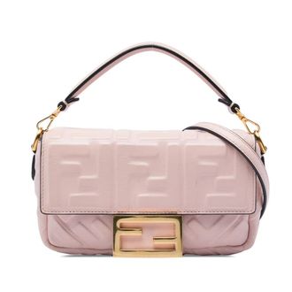 Fendi Pre-owned Fendi Mini Zucca Embossed Leather Baguette Satchel Ladies X3AGH639TXE0O5IQ