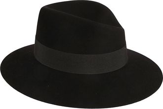 Maison Michel Black Fedora Hat