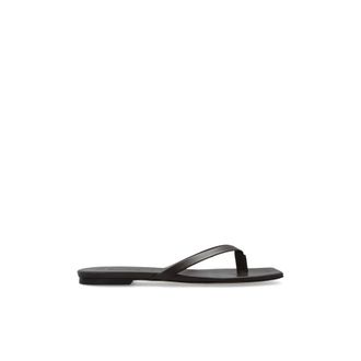 Aeyde Flip Flops, female, Brown, Size: 9 1/2 US Renee Nappa Leather