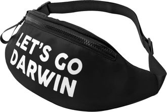 Generic LetS Go Darwin Waist Bag Waist Pack Unisex Crossbody For Travel Jogging Camping 14X35Cm