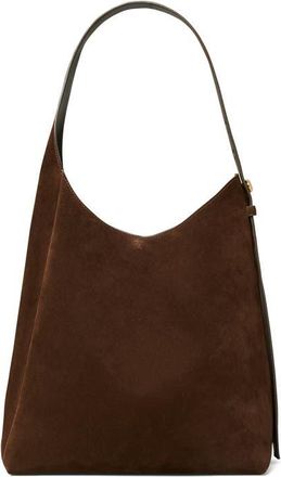 Tory Burch Suede Hobo Bag in Dark Cocoa at Nordstrom