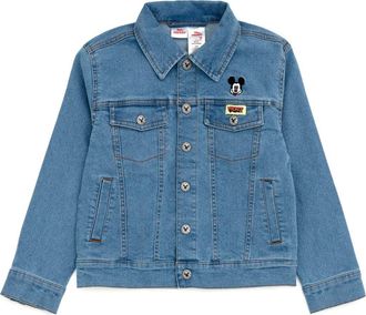Disney Mickey Mouse & Friends Denim Jacket in Mickey Mouse Blue at Nordstrom, Size 12M