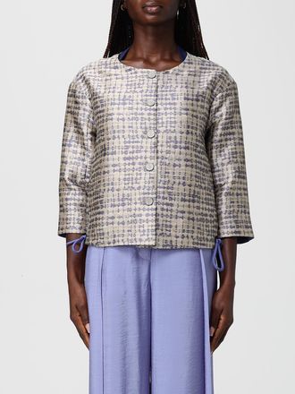 Emporio Armani Giacca kimono in misto cotone Emporio Armani