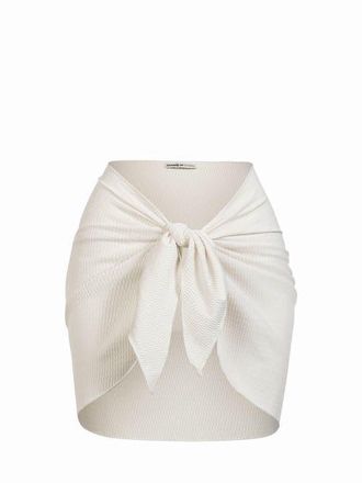 Change of Scenery Liv Cover-Up Swim Sarong in Ivory/gold Metallic at Nordstrom