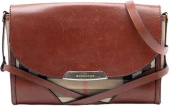 Burberry Pre-owned Cross Body Bags, female, Brown, Size: ONE SIZE Pre-owned Crossbody Bag