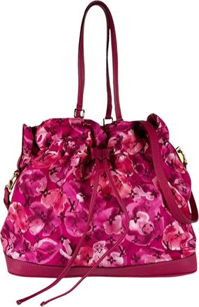 Louis Vuitton Indian Rose Nylon Leather Shoulder Bag Tote Bag (Pre-Owned)