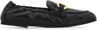 Ferragamo Elasticated-Trim Loafers - Womens - Lambskin/Calf Leather