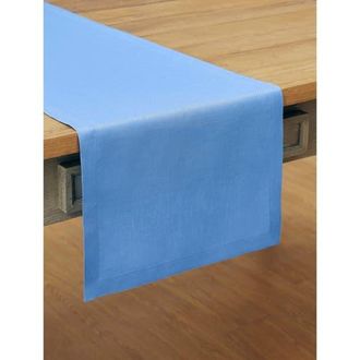 Solino Home Linen Table Runner for Dining Table, Holiday and Everyday Table Decor - Fete in Provence Blue at Nordstrom, Size Xx-Small