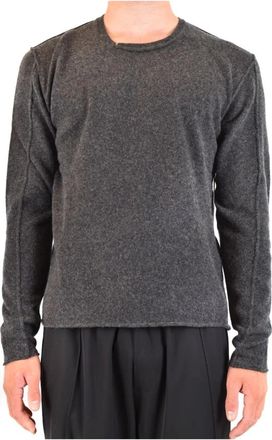 Isabel Benenato Stijlvolle Sweaters voor elke gelegenheid - Heren - Ronde hals truien - Grijs - L - Truien & Vesten