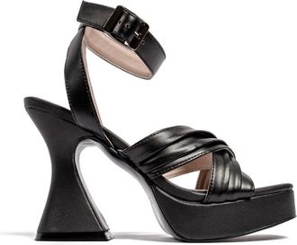 L37 Hoge Hak Sandalen - Dames - Sandalen met hakken - Zwart - 40 EU - Schoenen