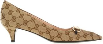 Gucci Pump met Horsebit - Dames - Schoenen - Beige - Maat: 38 EU