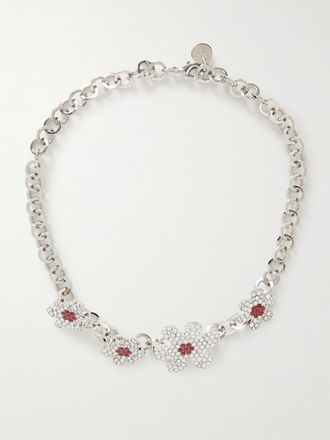 Marni Collana In Metallo Argentato Con Cristalli - Argento