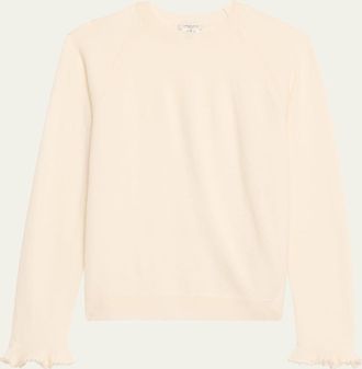Lafayette 148 New York Bead-Trim Cashmere Sweater