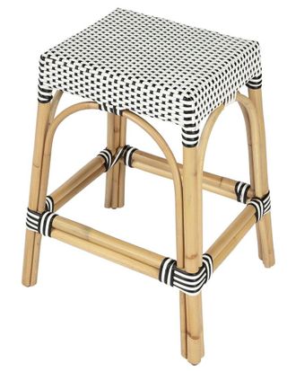 Butler Butler Specialty Company Robias Rectangular Rattan 24.5In Counter Stool