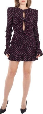 Rotate Ladies Purple Jacquard Mini Dress, Brand Size 34 (US Size 0)