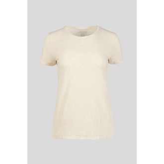 Majestic Filatures Linen Stretch HD S/S Crewneck in Ivoire at Nordstrom, Size 4