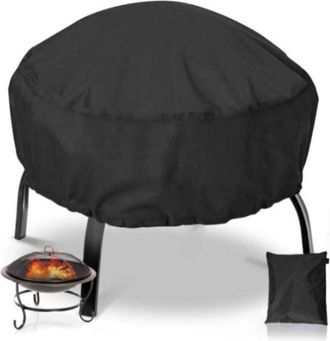 OEM Funda Para Fogata, Funda Para Parrilla, Lona Protectora Para Barbacoa, Funda Para Fogata De Exterior Con Cord&oacute;n Ajustable V7084b (122 X 46 Cm)