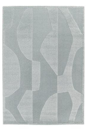 AFK Living Alfombra muy suave con efecto relieve azul 120 x 170 cm