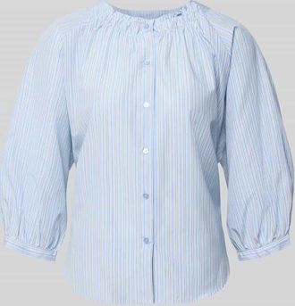 Soyaconcept Regular Fit Bluse mit Raffungen Modell Cassy in Hellblau, Gr&ouml;&szlig;e L/XL