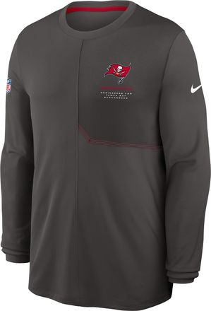 Nike Tampa Bay Buccaneers Sideline Coach Nike Mens Dri-FIT NFL Long-Sleeve Top in Grey | 03B1964Z8B-B8B