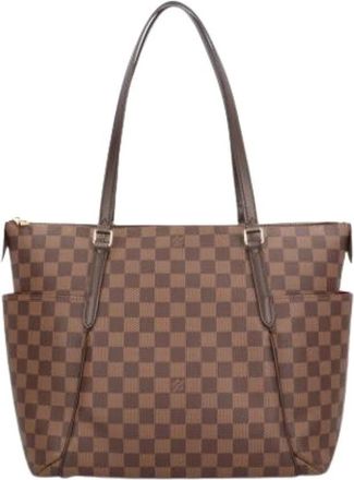 Louis Vuitton Pre-owned Damier Tote Bag - Dames - Vintage Shopper - Bruin - ONE Size - Vintage