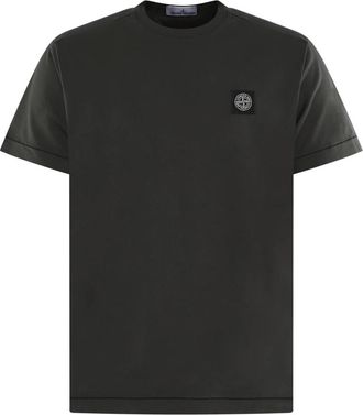 Stone Island Heren Korte Mouw T-Shirt - Heren - T-shirts - Grijs - S - Tops