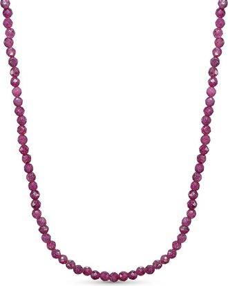 Jewelmak 14K Ruby Necklace