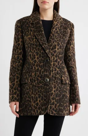 CeCe by Cynthia Steffe Leopard Print Jacket at Nordstrom, Size X-Small