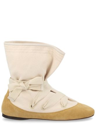 Isabel Marant Beige Solid Letiz Boots