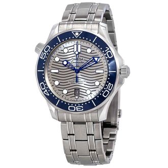 Omega Seamaster Automatic Grey Dial Mens Watch 210.30.42.20.06.001