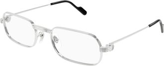 Cartier Demo Rectangular Mens Eyeglasses CT0556O 002 55