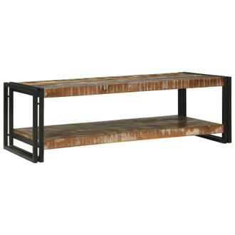 Berkfield Home Coffee Table Multicolour 120x50x38 cm Solid Wood Reclaimed in Brown | Size: 120 x 50 x 38 cm