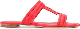 Tod's Sandalen met monogram - Rood