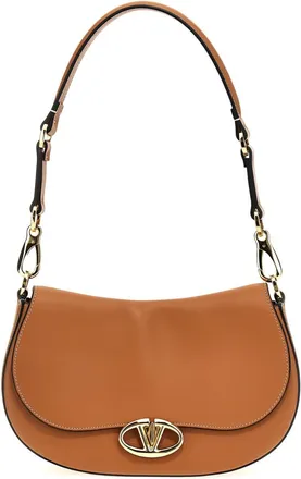 Valentino Garavani Brown Small Saddle Handbag