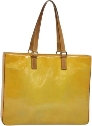Louis Vuitton Tweedehands leren Louis Vuitton tassen - Dames - Vintage Shopper - Geel - ONE Size - Vintage