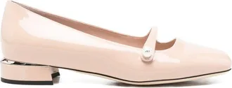 Jimmy Choo London Womens Elisa Patent Leather Ballet Flats