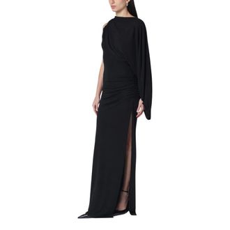 Andamane Selene One Shoulder Maxi Dress - Dames - Avondkleed - Zwart - S - Kleedjes