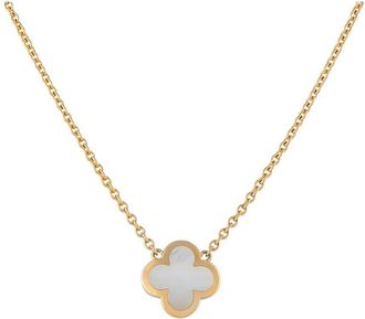 Van Cleef & Arpels 18K Mother Of Pearl Necklace (Authentic Pre-Loved)